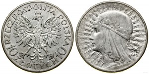 Polsko, 10 zlotých, 1932, Anglie