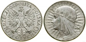 Polsko, 10 zlotých, 1933, Varšava
