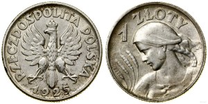 Polsko, 1 zlotý, 1925, Londýn