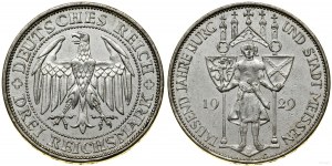 Germany, 3 marks, 1929 E, Muldenhütten