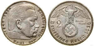 Germany, 2 marks, 1936 E, Muldenhütten