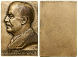 Poland, plaque - Gabriel Narutowicz, 1926