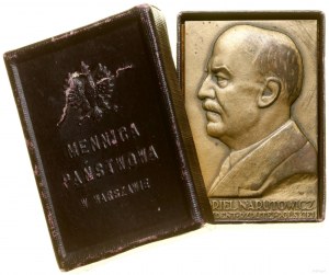 Poland, plaque - Gabriel Narutowicz, 1926