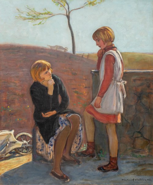 Wlastimil Hofman (1881 Praga - 1970 Szklarska Poręba), Dziewczynki (inny tytuł „Siostry”), 1932 r.