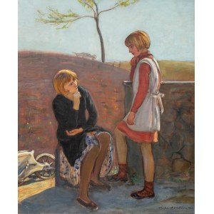 Wlastimil Hofman (1881 Praga - 1970 Szklarska Poręba), Dziewczynki (inny tytuł „Siostry”), 1932 r.