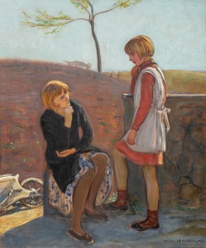Wlastimil Hofman (1881 Praga - 1970 Szklarska Poręba), Dziewczynki (inny tytuł „Siostry”), 1932 r.