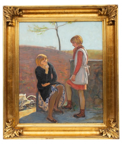 Wlastimil Hofman (1881 Praga - 1970 Szklarska Poręba), Dziewczynki (inny tytuł „Siostry”), 1932 r.