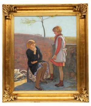 Wlastimil Hofman (1881 Praga - 1970 Szklarska Poręba), Dziewczynki (inny tytuł „Siostry”), 1932 r.