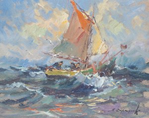 Eugeniusz Dzierzencki (1905 Warszawa - 1990 Sopot), Na morzu