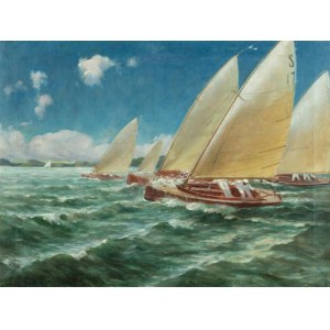 Antoni Aleksandrowicz (1868 Sanok - 1941 Varšava), Regata, 1931.