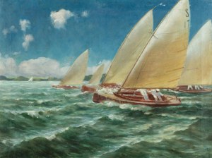 Antoni Aleksandrowicz (1868 Sanok - 1941 Warsaw), Regatta, 1931.