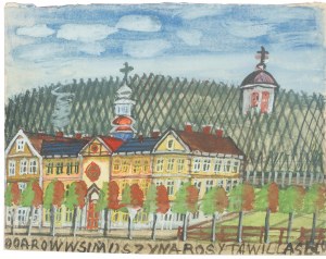 Nikifor Krynicki (1895 Krynica Zdrój - 1968 Folusz), Pejzaż miejski