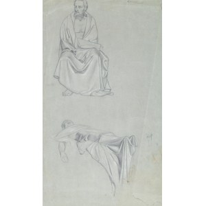 Jan Styka (1858 Lviv - 1925 Rome), Study of an old man for the cycle Quo vadis