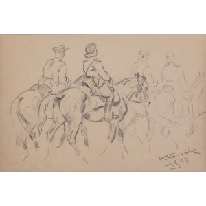 Karol Kossak (1896 Lvov-1975 Ciechocinek), O koních, 1940