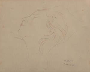 Wlastimil Hofman (1881 Praga - 1970 Szklarska Poręba), Śpiąca, 1940 r.