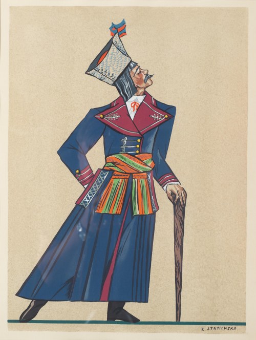 Zofia Stryjeńska (1891 Kraków - 1976 Genewa), Chłop z Wilanowa koło Warszawy