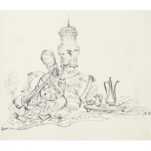 Antoni Uniechowski (1903 Vilnius-1976 Warsaw), By the Pipe