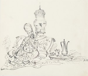 Antoni Uniechowski (1903 Wilno-1976 Warszawa), Przy fajce