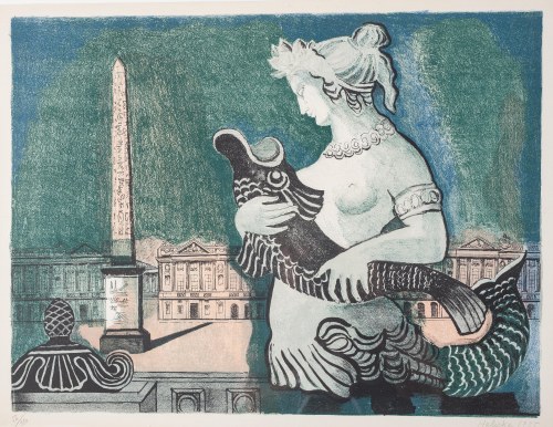 Alicja Halicka (1894 Kraków- 1975 Paryż), Plac de la Concorde, 1955