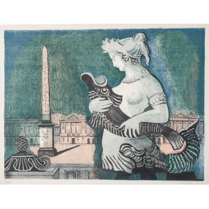 Alicja Halicka (1894 Krakov - 1975 Paříž), Plac de la Concorde, 1955