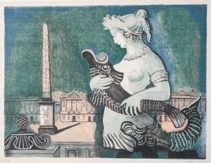 Alicja Halicka (1894 Kraków- 1975 Paryż), Plac de la Concorde, 1955