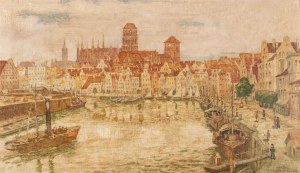 Karl Purrmann (1877 Speyer - 1966 Stuttgart), Panorama Gdańska, przed 1939 r.