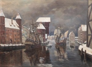 Boris Ottenberg (1891-1946), Motlawa River in winter, 1940.
