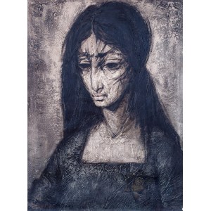 Maciej Lachur (1927 Zagórze - 2008 Otwock), Portret kobiety (z cyklu Ghetto)