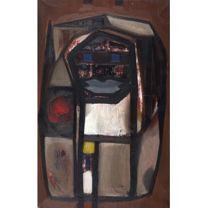 Stefan Krygier (1923 Łódź -1997 tamże), Kobieta z różą, 1964