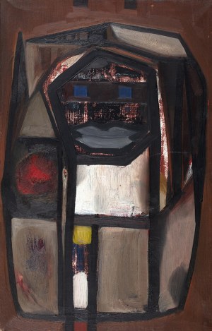 Stefan Krygier (1923 Łódź -1997 tamże), Kobieta z różą, 1964