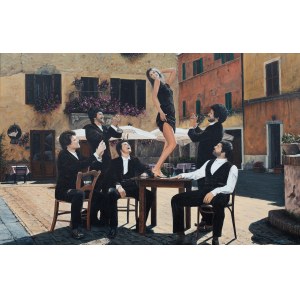 Janusz Kulikowski, Salsa in the Tuscan market, 2017.