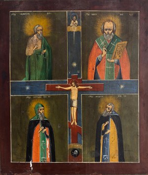 Čtyřpolní ikona, Rusko, 2. polovina 19. století.