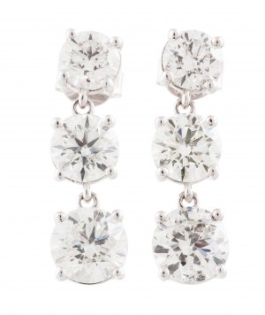 Earrings with diamonds, contemporary
