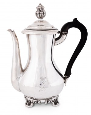 Coffee pot, Orafo Giacomo Vincenzi, (1801-1837), Modena, circa 1830.