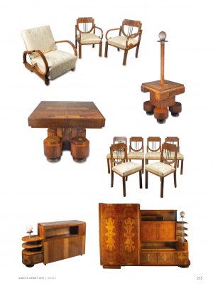 Art Déco style furniture set, 1925-35