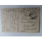 POCZTÓWKA MALBORK MARIENBURG, ZAMEK PRZEDWOJENNA 1915 R, STEMPEL