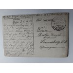 POCZTÓWKA WOJSKO ŻOŁNIERZE, VERHOR RUSSISCHER GEFANGENER DURCH DEUTSCHE DOLMETSCHER, 1916 R