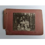 PHOTO RYMANOW ZDROJ 1903, GROUP OF PEOPLE IN THE FOREST