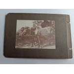 SET OF 2 PHOTOS RYMANOW ZDROJ 1906, JEW, JUDAICA, HORSES