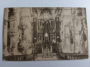 POHLEDNICE GRODENSKÉHO FARNÍHO KOSTELA Z PŘEDVÁLEČNÉHO ROKU 1916
