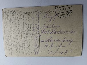POHLEDNICE VARŠAVA NÁMĚSTÍ WARSCHAU A KOSTEL SV. ALEXANDRA 1916