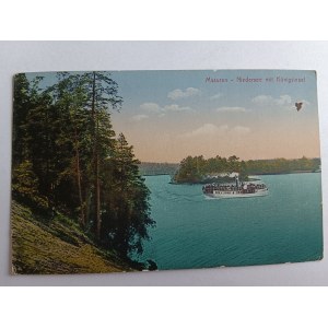 POHLEDNICE RUCIANE NIEDERSEE MAZUREN, PŘEDVÁLEČNÝ 1915