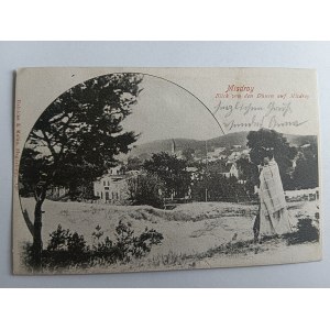 POCZTÓWKA MIĘDZYZDROJE MISDROY PRZEDWOJENNA 1901 R, ZNACZEK STEMPEL