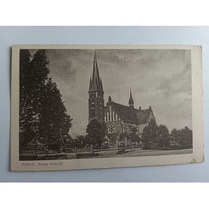 CARTE POSTALE RABKA NEW CHURCH, AVANT-GUERRE, TIMBRE-POSTE