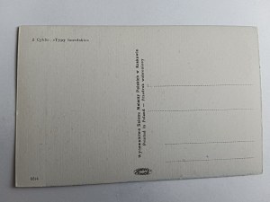 POHLEDNICE POLSKÁ MALBA SICHULSKI HUCULKA, HUCULSKÉ TYPY