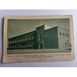 CARTE POSTALE ÉCOLE PUBLIQUE DE WILANÓW À VARSOVIE, CONSTRUCTION D'ÉCOLES PUBLIQUES 1936