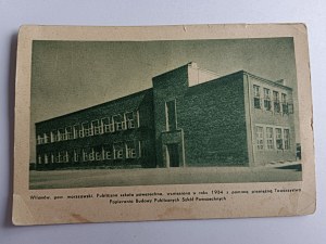 POCZTÓWKA WARSZAWA WILANÓW, PUBLICZNA SZKOŁA POWSZECHNA, BUDOWA PUBLICZNYCH SZKÓŁ POWSZECHNYCH 1936 R