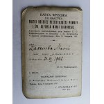 CARTE D'INSCRIPTION A LA CONFRATERNITE DE MB ASSISTANCE INCESSANTE ET SAINT ALPHONSE MARII LIGUORI 1942, KRAKÓW