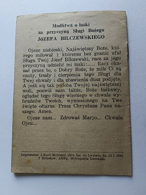 MODLITBA LVOVSKÉHO ARCIBISKUPA JOZEFA BILCZEWSKÉHO, LVOV