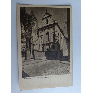 POSTKARTE GNIEZNO DIE KIRCHE DER FRANZISKANER